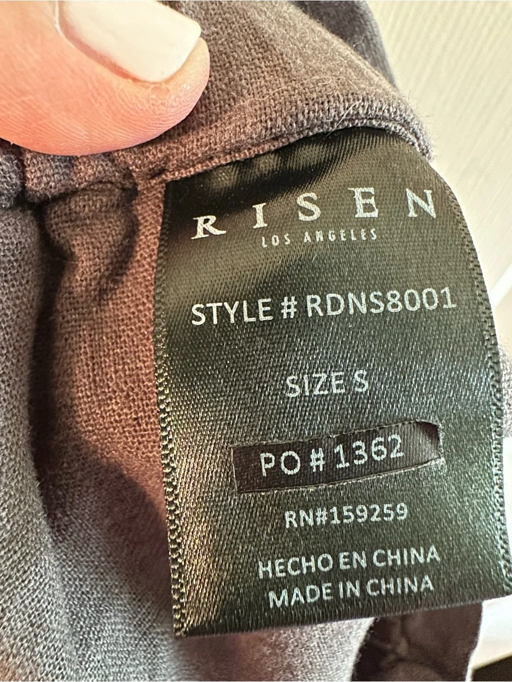 RISEN Small LINEN Capsule Minimalist Breathable Dark Gray Elastic Pull On Shorts